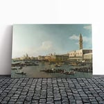 Big Box Art Canvas Print Wall Art Giovanni Canaletto Ascension Day | Mounted and Stretched Box Frame Picture | Home Decor for Kitchen, Living Room, Bedroom, Hallway, Multi-Colour, 30x20 Inch