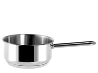 Officine Standard 0416 Casserole fnd INOX Off/Stand Sara 1 Poignée 16 Pots Cuisine, Acier, Gris