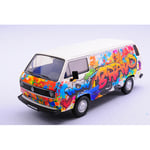 VW TYPE 2 (T3) GRAFFITI VAN 1:24 MotorMax Auto Stradali