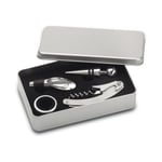 Wine Essentials, Wine Opener, Drip Collar, Pourer, Stopper in a Gift Box