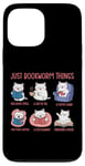 Coque pour iPhone 13 Pro Max Just Bookworm Things Adorable chat pour amoureux de la lecture