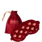 Elizabeth Scarlett Love Hearts Rouge Velvet Eye Mask