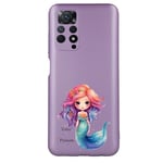 Coque violet pour Redmi Note 12 PRO 4G silhouette sirene