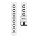 Twin klockarmband till Garmin VivoMove HR - Vit/svart