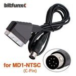 BitFunx 1,8 m RGB Scart -kaapeli PS2/PS1/PS3/SEGA Mega Drive1/MD2/DC Dreamcast/Saturn/XBOX/XBOX 360 Retro -videopelikonsoleille