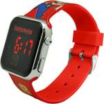 Super Mario LED Rouge Montre Avec Silicone Bracelet