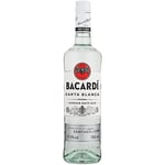 BACARDÍ Carta Blanca Superior White Rum, 37.5% ABV, 70cl / 700ml, Iconic Caribbean Rum Perfect for Cocktails