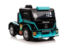 Mercedes-Benz Axor XMX622, yksipaikkainen sähköauto lapsille, sininen