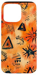 Coque pour iPhone 15 Pro Max Aquarelle orange motif ethnique IT Dead Lights