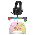 Pack Manette XBOX ONE-S-X-PC Limonade rose EDITION + Casque Gamer PRO EH50 ORANGE SPIRIT OF GAMER XBOX ONE/S/X/PC