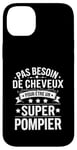 Coque pour iPhone 14 Plus Super Pompier Humour Cadeau Pompier Homme Chauve Pompier