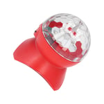 (Red) Disco Ball Flashing Light Speaker LED Disco Ball Portable ABS