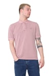 Marks & Spencer M&S Mens SS Polo Shirt in Pink Cotton - Size 2XL