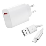 Chargeur Rapide 33W + Cable USB USB-C pour Oppo Reno 4 Z CPH2065 6.57"-Oppo Reno 8 5G CPH2359 6.4" - Blanc -Yuan Yuan