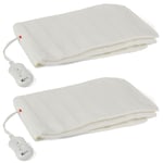 Kleeneze Electric Heated Underblanket 2 Pack Double Beds Machine Washable