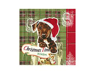 SERV.LUNCH DOGGY CHRISTMAS 33x33 cm -20u.-