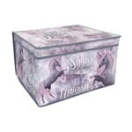 Toy Storage Box Large Collapsible Folding Jumbo Kids Toy Chest Unicorn Design