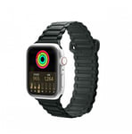 Dux Ducis Strap (Armor Version) Apple Watch SE-rem, 9, 8, 7, 6, 5, 4, 3, 2, 1 (41, 40, 38 mm) magnetiskt silikonarmband grönt