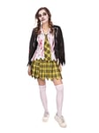 Bristol Novelty AF178M School Girl Zombie (Female) Medium Costume, Women, Yellow, White, Black