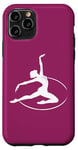 Coque pour iPhone 11 Pro Gymnaste rythmique dans un cerceau pour fan de gymnastique rythmique