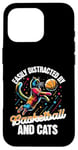 iPhone 16 Pro Love Cats and Basketball - Easily Distracted Case