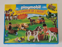 PLAYMOBIL Calendrier de l'Avent Ferme équestre réf 4167 dès 4 ans