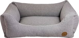 JACK AND VANILLA - Sofa Orthopédique pour Chien JV Hampton - Panier d’Intérieur pour Chiens Agés ou aux Articulations Fragiles - Gris Clair, S, 60 x 44 x 23 cm