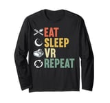 Virtual Reality Athlete Funny VR Gamer Console Headset Long Sleeve T-Shirt