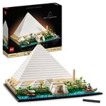 LEGO Architecture La Grande Pyramide de Gizeh - Loisir Créatif Adultes - Maquette à Construire pour Hommes et Femmes de Monument du Monde- Décoration d'Intérieur et Idée Cadeau d'anniversaire 21058