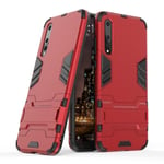 Huawei P20 Pro Guard PC TPU Hybrid Puhelin Kuori Kickstand - Punainen