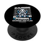 Graphique de jeu vidéo Panda Gaming pour hommes, garçons, femmes, enfants PopSockets PopGrip Adhésif