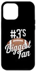 iPhone 14 Pro Max Number 3's Biggest Fan Football Mom Funny Woman Touchdown Case