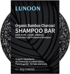 Organic Bamboo Charcoal Shampoo Bar, Hair Darkening Charcoal Shampoo Bar, Bamboo