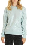 Alma en Pena Pull recouvert de paillettes I24CL1008 Bleu, bleu, L