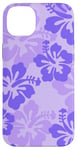 iPhone 14 Plus Cute Purple Hibiscus Tropical Floral Hawaiian Flowers Island Case