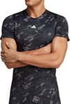 adidas Tech Fit Mens Training Top Black Short Sleeve Gym Excerise T-Shirt