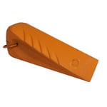 Fiskars Coin éclateur rotatif forgé de forme hélicoïdale, Pour merlin avec tête de frappe en polymère, Acier trempé (acier au carbone forgé), Orange, 1000600