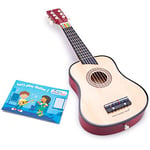 New Classic Toys- Guitare en Bois Naturelle, 304