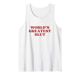 World’s Greatest Slut Y2k Aesthetic Tank Top