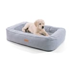 Bruno lit pour chien panier pour chien lavable orthopédique antidérapant respirant mousse à mémoire de forme taille m (80 x 17 x 55 cm)