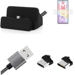 Docking Station for Samsung Galaxy M13 5G + USB-Typ C und Micro-USB Connector