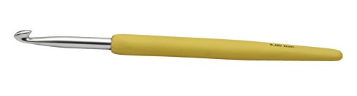 KnitPro KP30911 5 mm Waves Aluminium Crochet Hook, Yellow