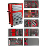 Mw Tools - Servante d'atelier complète avec coffre xl 514 outils MWE512G13