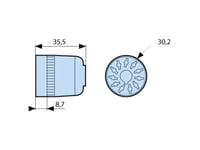 Crouzet 25622076 Reläuttag Passar Till Följande Serier: Crouzet-Serien Timer Crouzet Timer 814, Crouzet Timer 815, Crouzet Timer Tmr48u, Crouzet Timer Tmr48l (Ø X L) 30,2