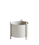 Woud Pidestall flowerpot, grey