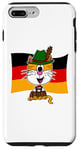 Coque pour iPhone 7 Plus/8 Plus Chapeau tyrolien drapeau allemand Oktoberfest bavarois en cuir