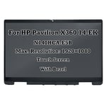 N09468-001 FHD LCD TouchScreen Digitizer Assembly For HP Pavilion x360 14-ek0000