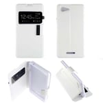 Etui Folio Blanc compatible Sony Xperia E2 Xperia E3 - Neuf