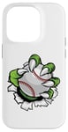 iPhone 14 Pro Monster or animal claw holding Baseball Ball Case