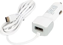 Blow 75-729# Billaddare 5V 2,1A Usb-C + Usb-Uttag 12V-24V D21c